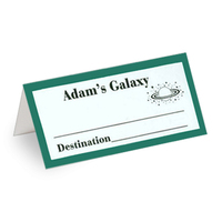 Design Your Own Personalized Placecards with Border Color of Your Choice