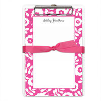Large Floral Border Notepads with Clipboard
