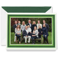 Gold and Green Frame Digital Photo Cards