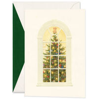 Christmas Tree in Window Holiday Cards