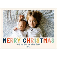Colorful Christmas Photo Cards