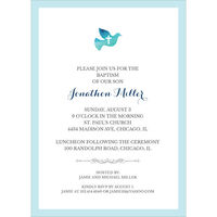 Watercolor Dove with Cross Invitations