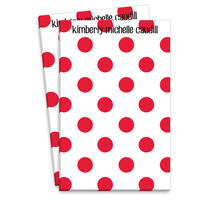 Red Polka Dot Notepad