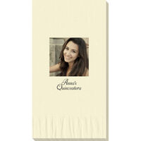 Design Your Own Full Color Quinceañera Photo Guest Towels