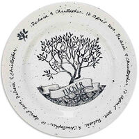 Personalized Family Tree Wedding Plate