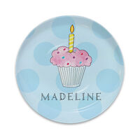 Birthday Cupcake Melamine Snack Plate