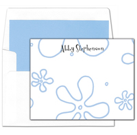 Blue Flower Flat Note Cards