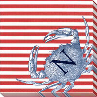 Red Crabs and Stripes Caspari Napkins