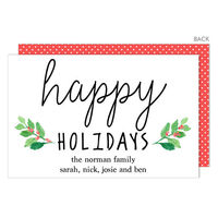 Holly Sprigs Flat Gift Enclosures