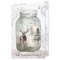 Winter Mason Jar Flat Gift Enclosures