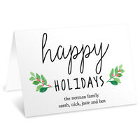 Holly Sprigs Folded Gift Enclosures