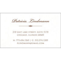 Elegant Script Letterpress Contact Cards