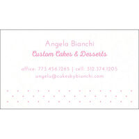 Pin Dot Letterpress Contact Cards