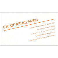 Chloe Letterpress Contact Cards