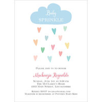 Multi Hearts Baby Shower Invitations