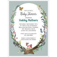 Woodland Baby Shower Invitations