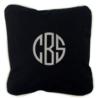 Personalized Black Throw Pillow