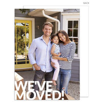 Vertical Bold We've Moved Photo Moving Announcements