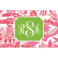 Pink Chinoiserie Flat Gift Enclosures