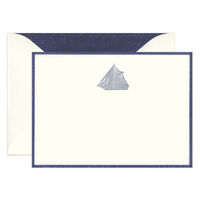 Engraved Ship Boxed Note Cards
