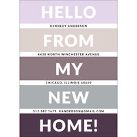 My New Home Color Palette Moving Announcements