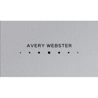 Row of Dots Double Sided Shimmer Business Cards