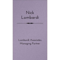 Braddock Double Sided Shimmer Contact Cards