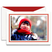 Classic Red and Gold Frame Photo Cards