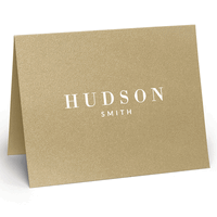 Hudson Folded Shimmer Note Cards