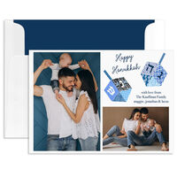 Dreidels Hanukkah Photo Cards