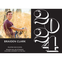 Jumbo Year Photo Graduation Announcements