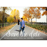 Playful Script Photo Save the Date Announcements
