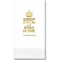 Keep Calm and Stay Home Guest Towels
