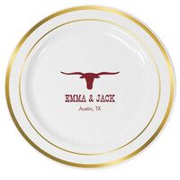 Longhorn Premium Banded Plastic Plates