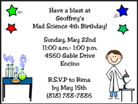 Mad Science Invites