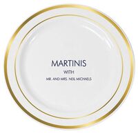 Your Cocktail Premium Banded Plastic Plates