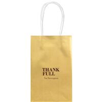 Thank Full Medium Twisted Handled Bags
