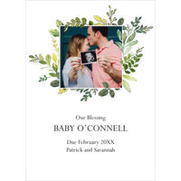 Botanical Frame Flat Photo Cards