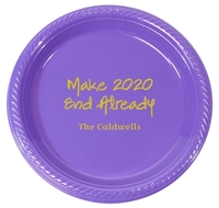 Studio Make 2020 End Already Plastic Plates