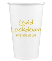 Studio Covid Lockdown Paper Coffee Cups