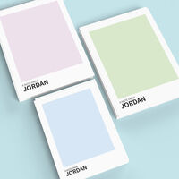 Color Blocks Flat Note Card Collection