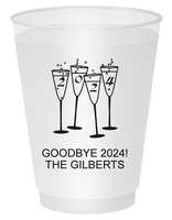 2025 New Years Glasses Shatterproof Cups
