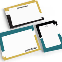 Color Grid Flat Note Card Collection