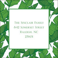 Tropical Leaves Address Labels