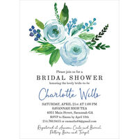 Blue Rose Duo Invitations