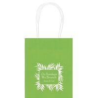 Palm Leaf Frame Mini Twisted Handled Bags