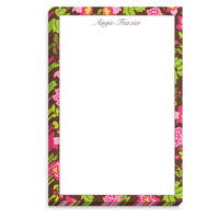 Brown Floral Notepad
