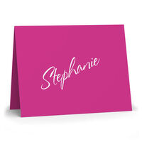 Ascending Name Colorful Folded Note Cards