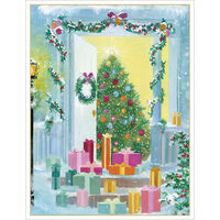 Open Door with Gifts Holiday Cards