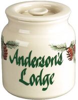Pine Cone Personalized Cookie Jar